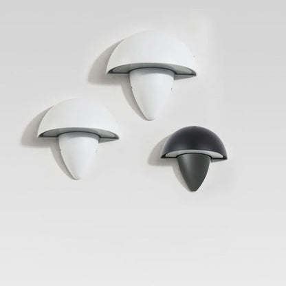 Modern Minimalist Aluminum Acrylic Semi-Circular Cone LED Wall Sconce Lamp For Outdoor Patio