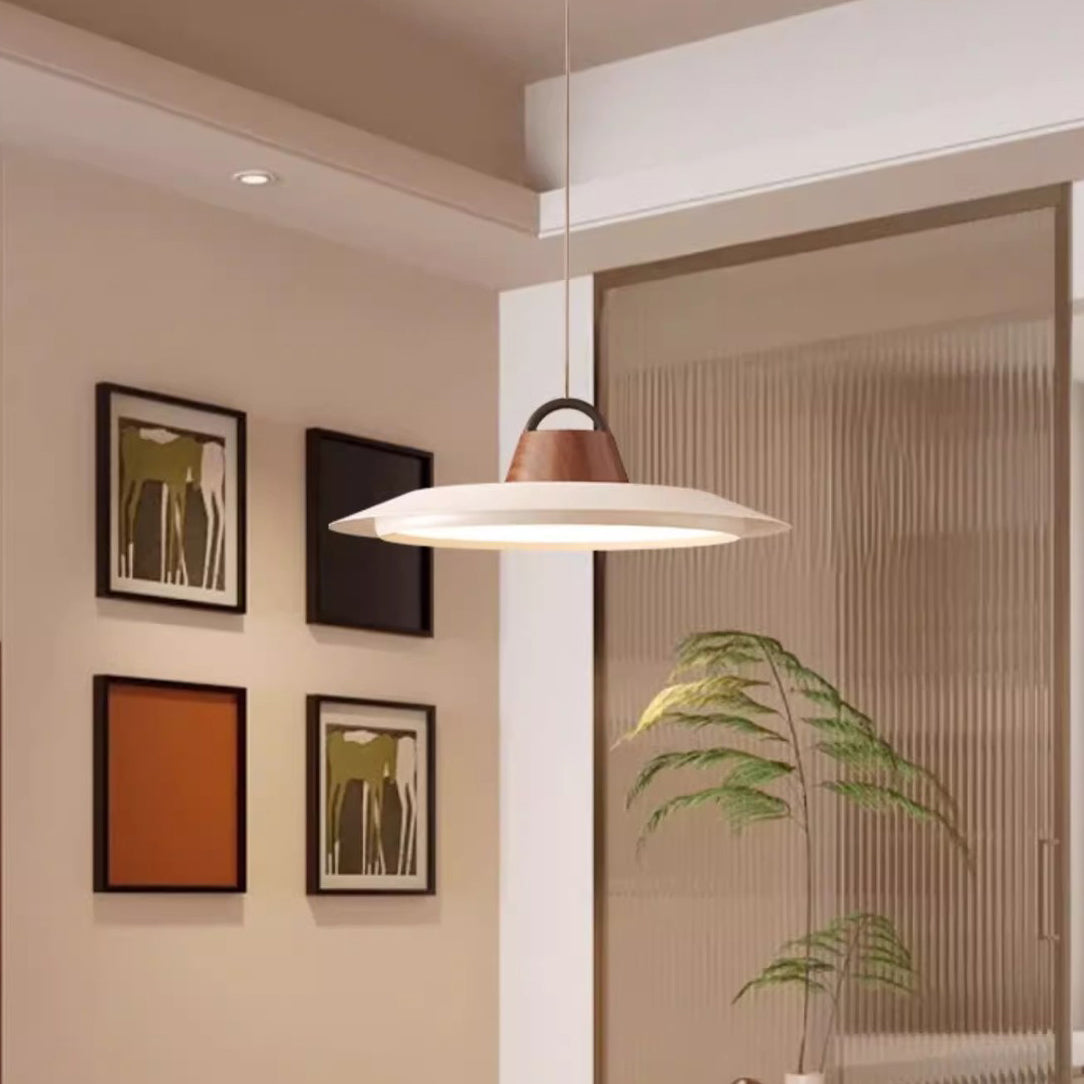Contemporary Creative Iron Aluminum Round Disc LED Pendant Light For Living Room
