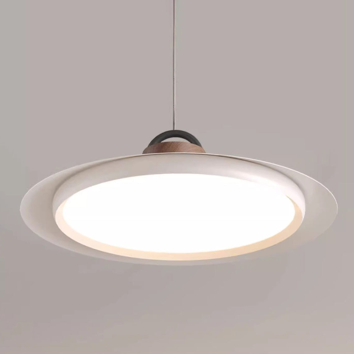 Contemporary Creative Iron Aluminum Round Disc LED Pendant Light For Living Room