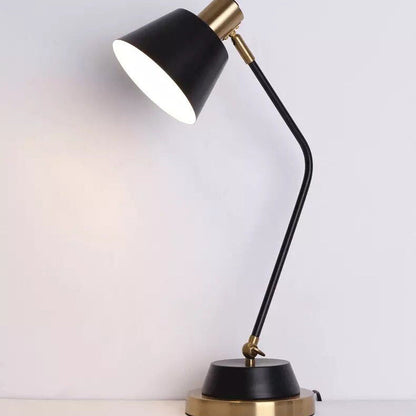Modern Minimalist Iron Cylinder Shade 1-Light Table Lamp For Living Room
