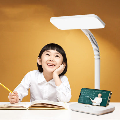 Modern Minimalist Plastic Rectangular LED Table Lamp For Bedroom