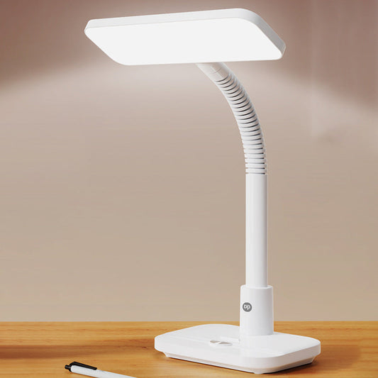 Modern Minimalist Plastic Rectangular LED Table Lamp For Bedroom