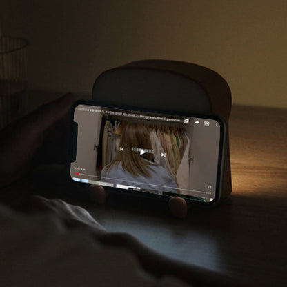 Contemporary Creative ABS Silicone Bread-Shaped LED Table Lamp For Bedroom