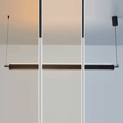 Modern Minimalist Metal PMMA Rectangle LED Island Light Chandelier For Dining Room