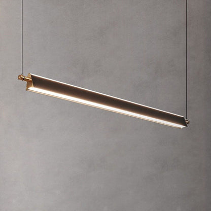 Modern Minimalist Metal PMMA Rectangle LED Island Light Chandelier For Dining Room