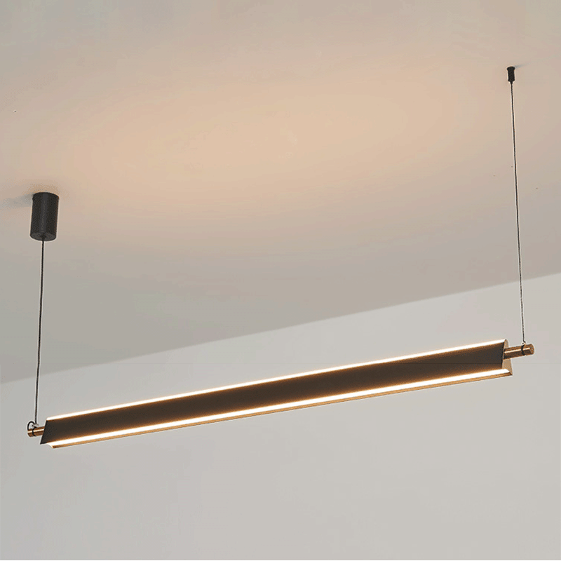 Modern Minimalist Metal PMMA Rectangle LED Island Light Chandelier For Dining Room