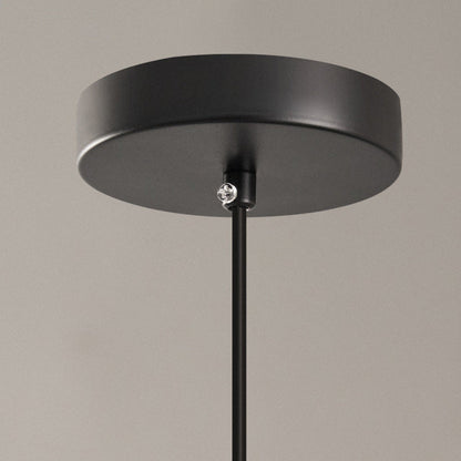 Traditional Chinese Iron & Resin Irregular Round 1-Light Pendant Light For Living Room