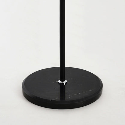 Modern Minimalist Iron & Fabric Pleated Cylinder 1-Light Standing Floor Lamp For Living Room
