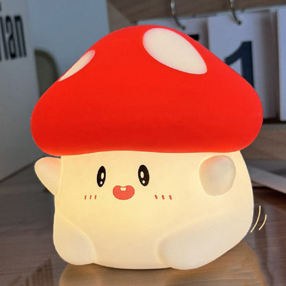 Contemporary Creative Silicone Mushroom LED Table Lamp For Bedroom
