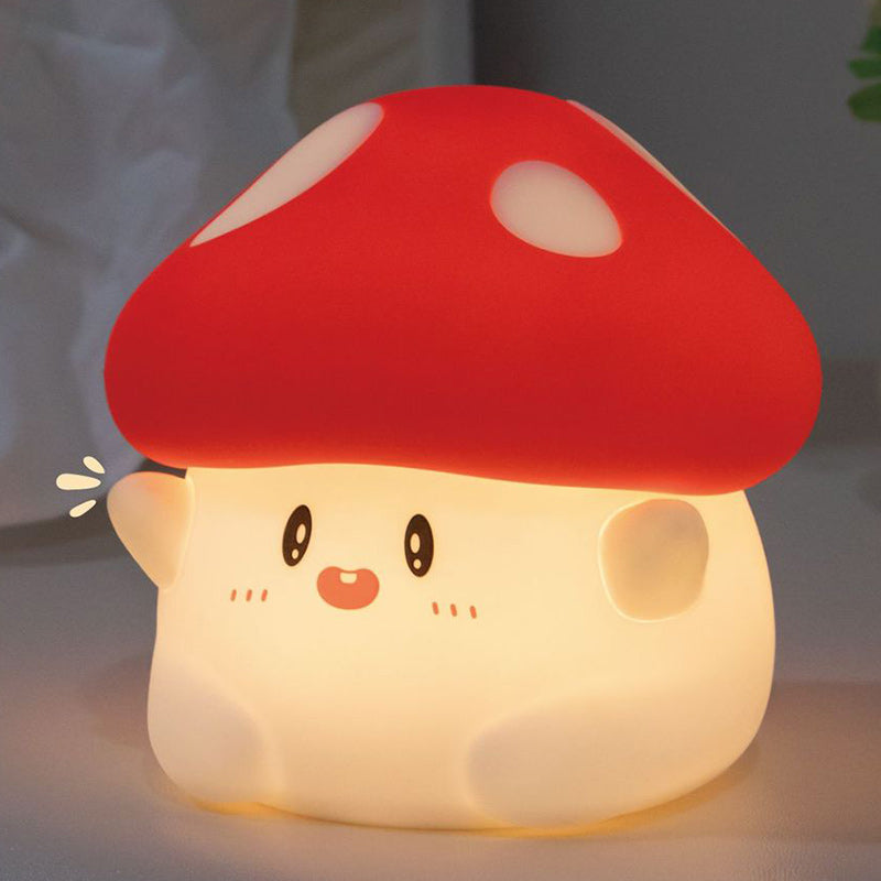 Contemporary Creative Silicone Mushroom LED Table Lamp For Bedroom