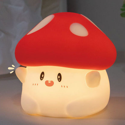 Contemporary Creative Silicone Mushroom LED Table Lamp For Bedroom