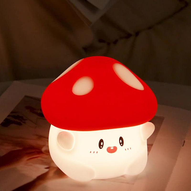 Contemporary Creative Silicone Mushroom LED Table Lamp For Bedroom