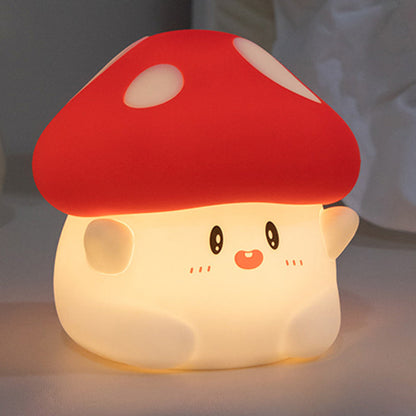Contemporary Creative Silicone Mushroom LED Table Lamp For Bedroom