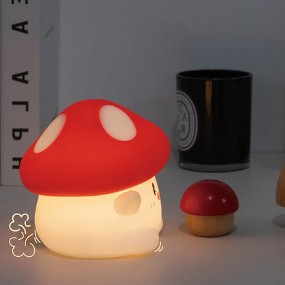Contemporary Creative Silicone Mushroom LED Table Lamp For Bedroom
