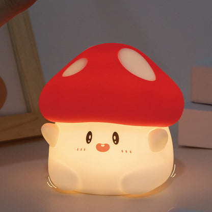 Contemporary Creative Silicone Mushroom LED Table Lamp For Bedroom
