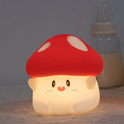 Contemporary Creative Silicone Mushroom LED Table Lamp For Bedroom
