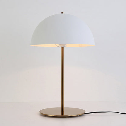 Modern Minimalist Iron Dome-Shaped 1-Light Table Lamp For Bedroom
