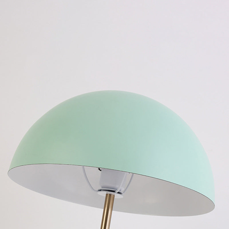 Modern Minimalist Iron Dome-Shaped 1-Light Table Lamp For Bedroom