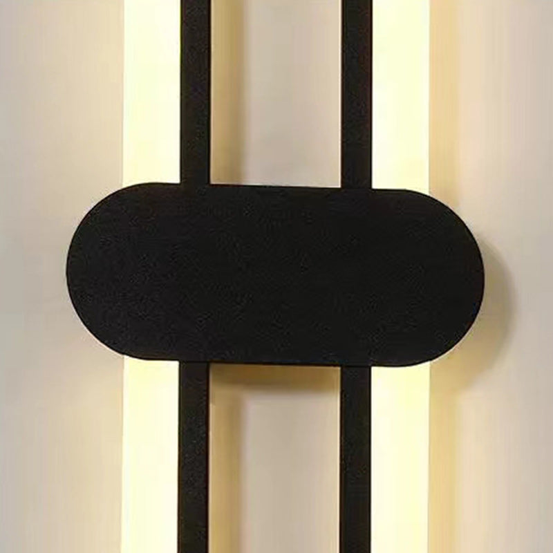 Modern Minimalist Iron Acrylic Oval LED Wall Sconce Lamp For Bedroom