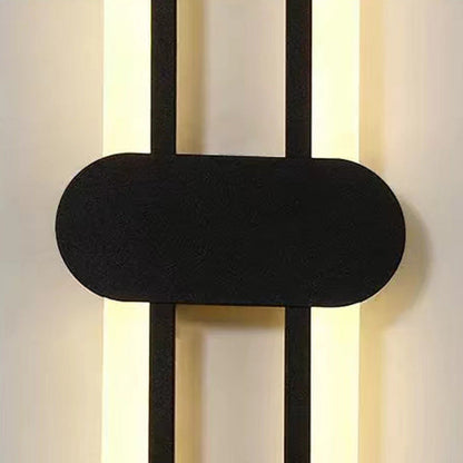Modern Minimalist Iron Acrylic Oval LED Wall Sconce Lamp For Bedroom