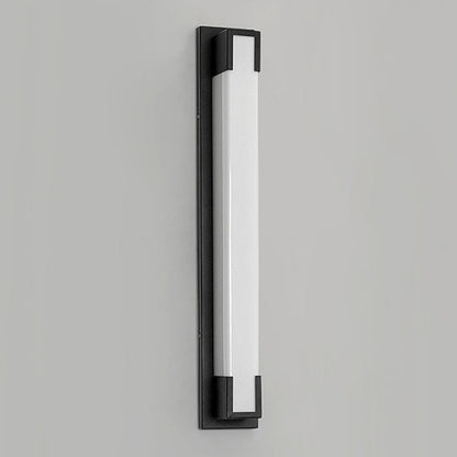 Modern Minimalist Stainless Steel Acrylic Rectangular LED Wall Sconce Lamp For Outdoor Patio