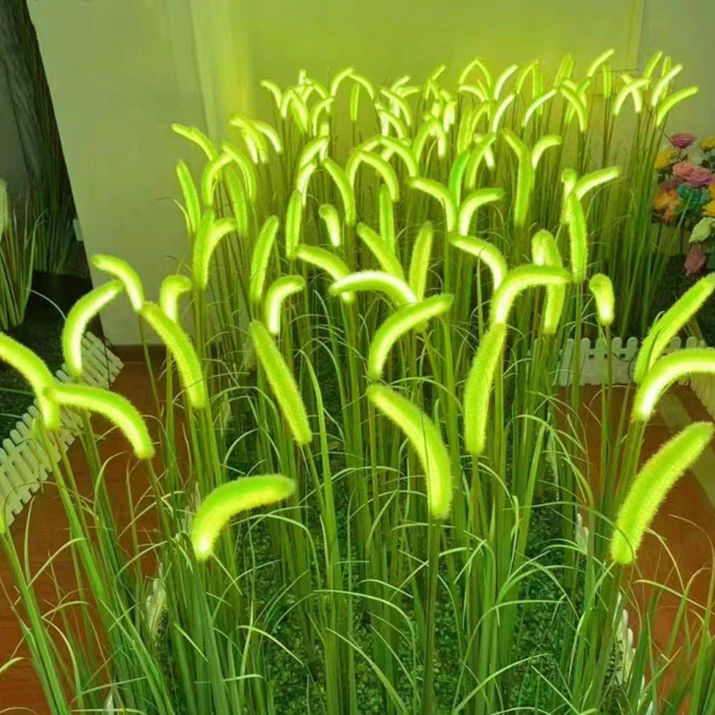 Modern Minimalist Silicone Faux Foxtail LED Outdoor Light For Garden