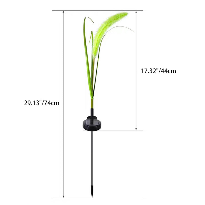 Modern Minimalist Silicone Faux Foxtail LED Outdoor Light For Garden