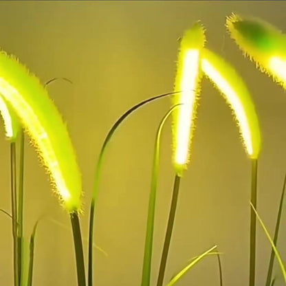 Modern Minimalist Silicone Faux Foxtail LED Outdoor Light For Garden