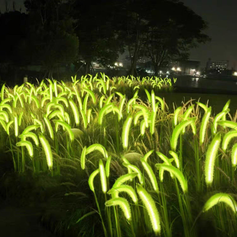 Modern Minimalist Silicone Faux Foxtail LED Outdoor Light For Garden