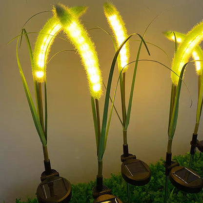 Modern Minimalist Silicone Faux Foxtail LED Outdoor Light For Garden