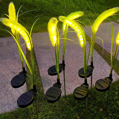 Modern Minimalist Silicone Faux Foxtail LED Outdoor Light For Garden