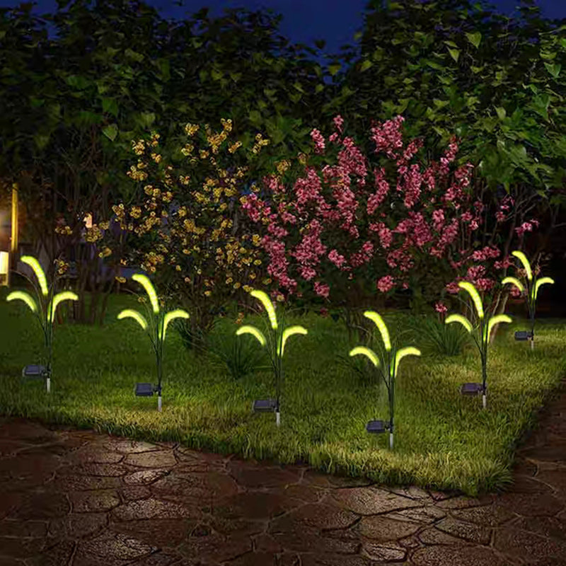 Modern Minimalist Silicone Faux Foxtail LED Outdoor Light For Garden