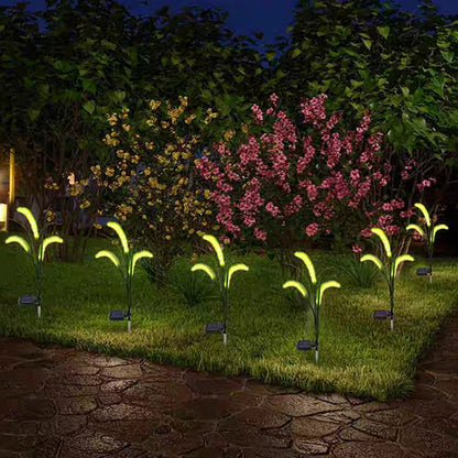 Modern Minimalist Silicone Faux Foxtail LED Outdoor Light For Garden