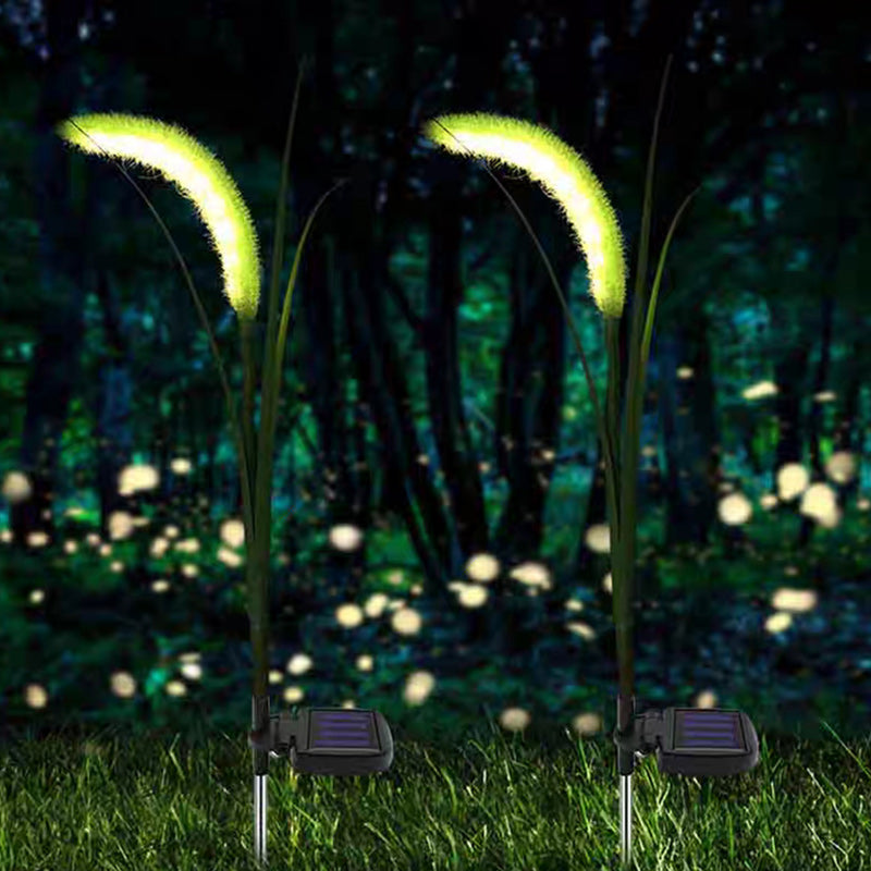 Modern Minimalist Silicone Faux Foxtail LED Outdoor Light For Garden
