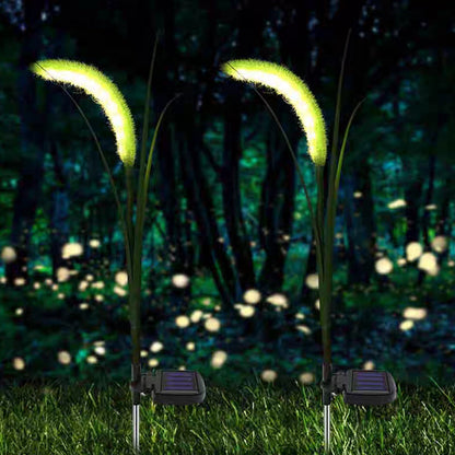 Modern Minimalist Silicone Faux Foxtail LED Outdoor Light For Garden