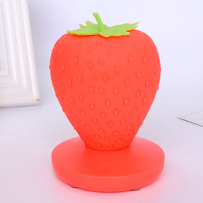 Contemporary Creative ABS & Silicone Strawberry LED Table Lamp Night Light For Bedroom