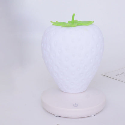 Contemporary Creative ABS & Silicone Strawberry LED Table Lamp Night Light For Bedroom