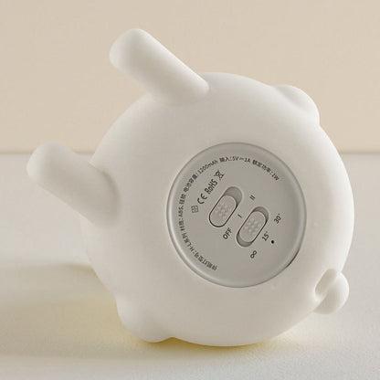 Contemporary Creative ABS Silicone Bunny LED Night Light Table Lamp For Bedroom