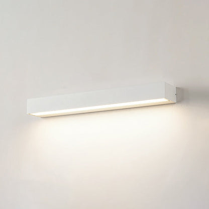 Modern Minimalist Aluminum And Glass Rectangular LED Wall Sconce Lamp For Outdoor Patio