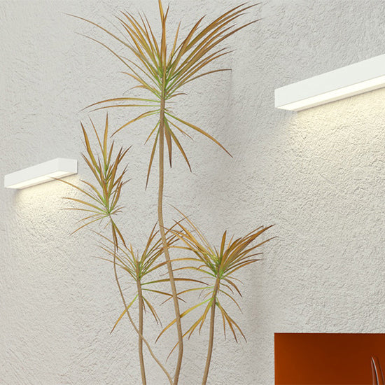 Modern Minimalist Aluminum And Glass Rectangular LED Wall Sconce Lamp For Outdoor Patio