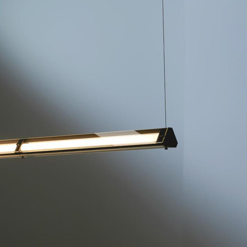 Contemporary Nordic Aluminum And Glass Triangular LED Island Light Chandelier For Dining Room