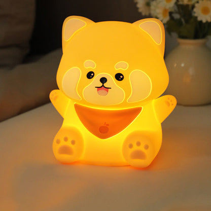 Contemporary Creative Silicone And ABS Panda LED Night Light Table Lamp For Bedroom