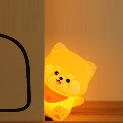 Contemporary Creative Silicone And ABS Panda LED Night Light Table Lamp For Bedroom