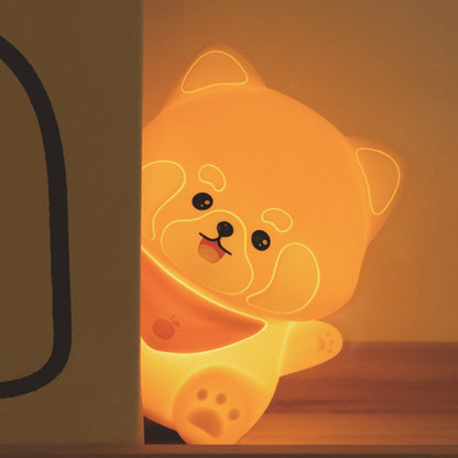Contemporary Creative Silicone And ABS Panda LED Night Light Table Lamp For Bedroom