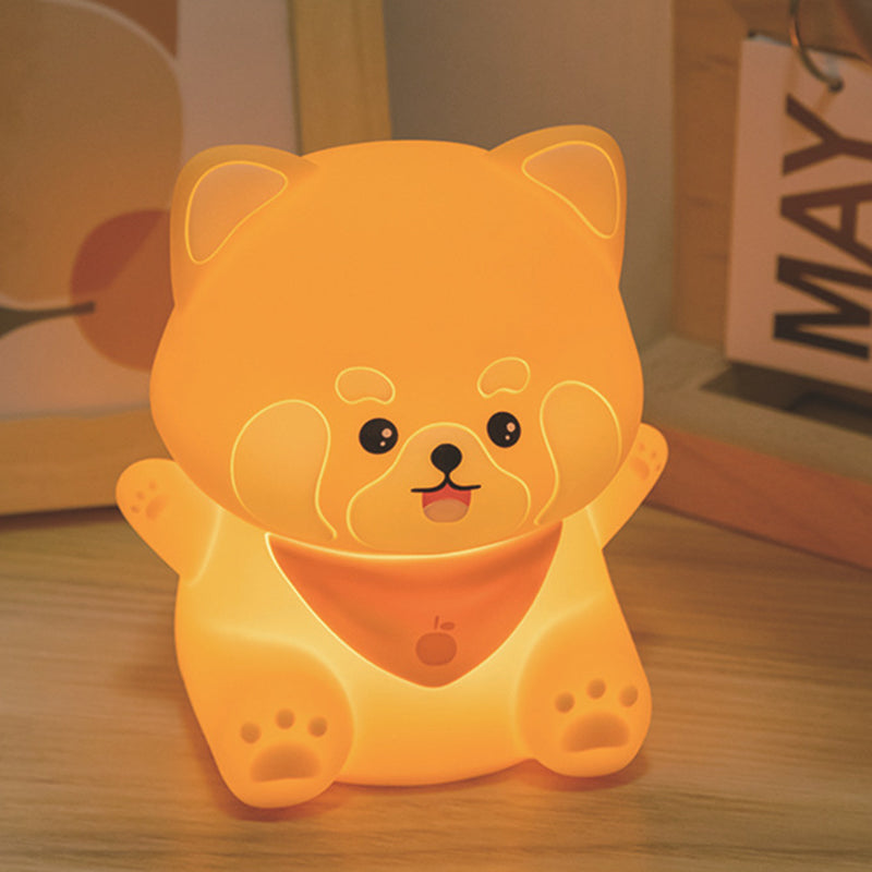 Contemporary Creative Silicone And ABS Panda LED Night Light Table Lamp For Bedroom