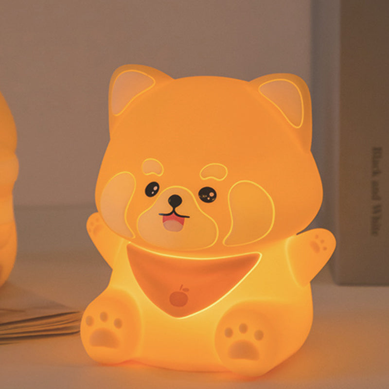 Contemporary Creative Silicone And ABS Panda LED Night Light Table Lamp For Bedroom