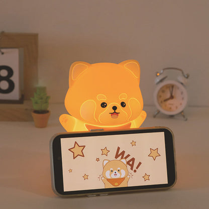Contemporary Creative Silicone And ABS Panda LED Night Light Table Lamp For Bedroom