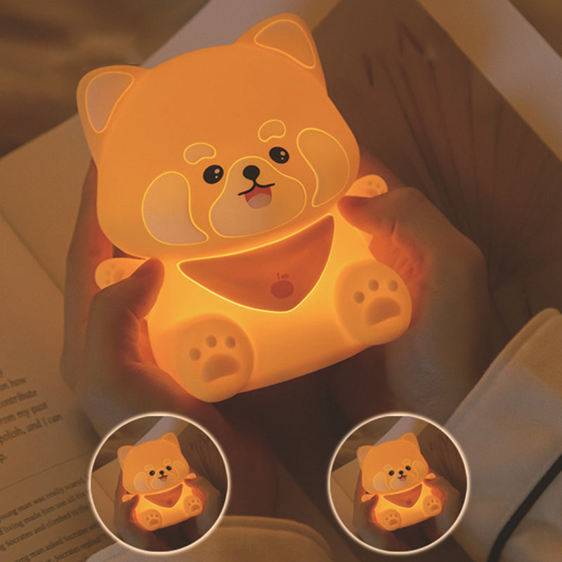 Contemporary Creative Silicone And ABS Panda LED Night Light Table Lamp For Bedroom