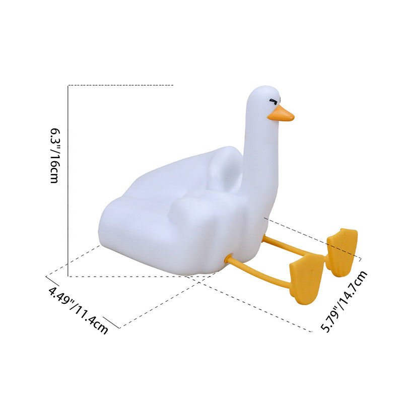 Contemporary Creative Silicone Duck LED Table Lamp Night Light For Bedroom