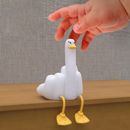 Contemporary Creative Silicone Duck LED Table Lamp Night Light For Bedroom